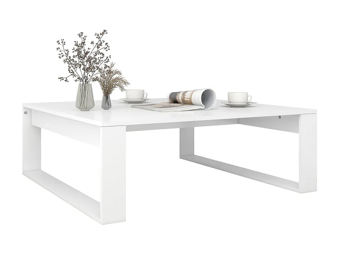 Couchtisch Beistelltisch Weiß 100x100x35 cm Holzwerkstoff -MN49825