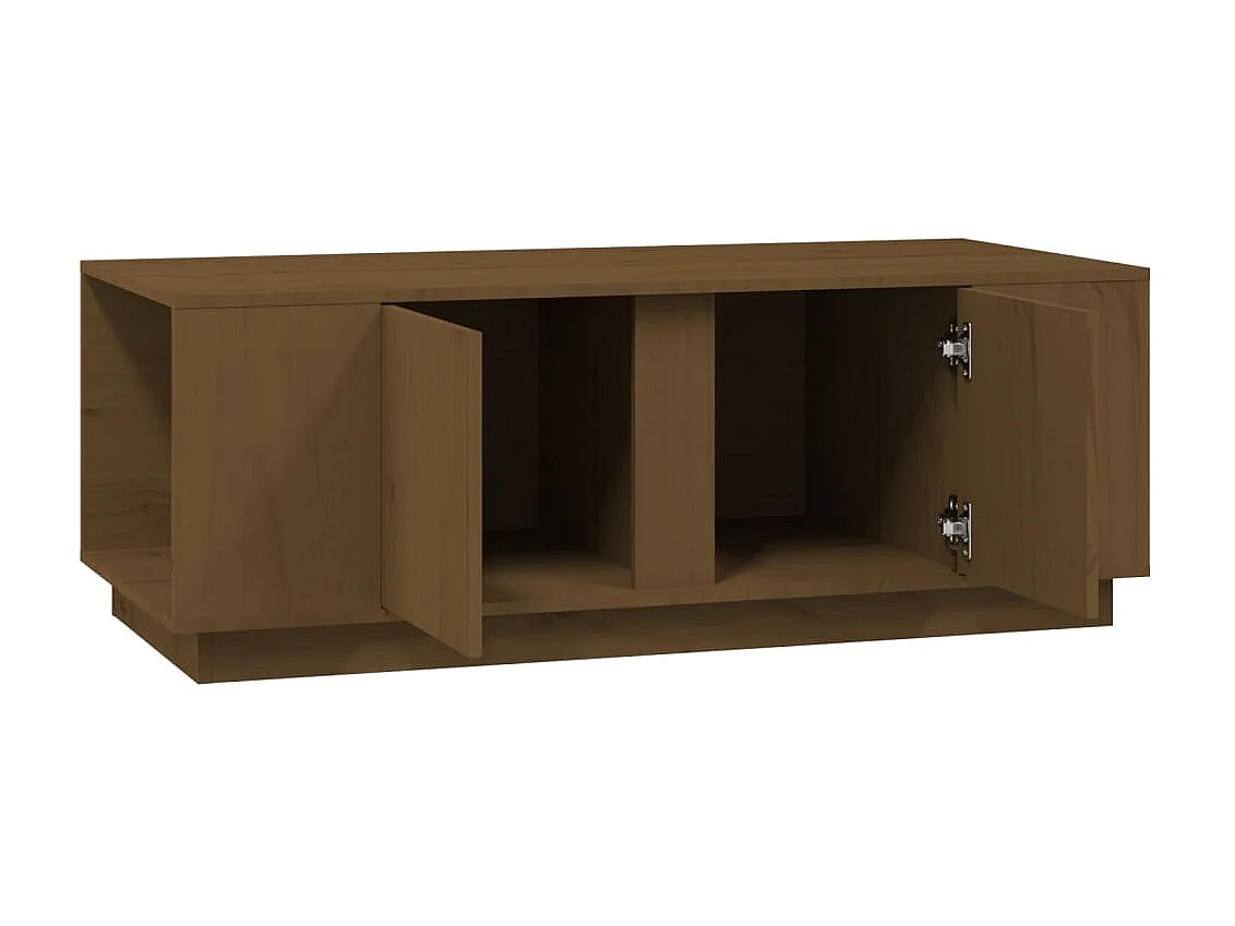 Couchtisch Beistelltisch Honigbraun 110x50x40 cm Massivholz Kiefer -MN12898