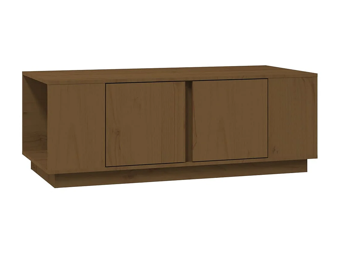 Couchtisch Beistelltisch Honigbraun 110x50x40 cm Massivholz Kiefer -MN12898