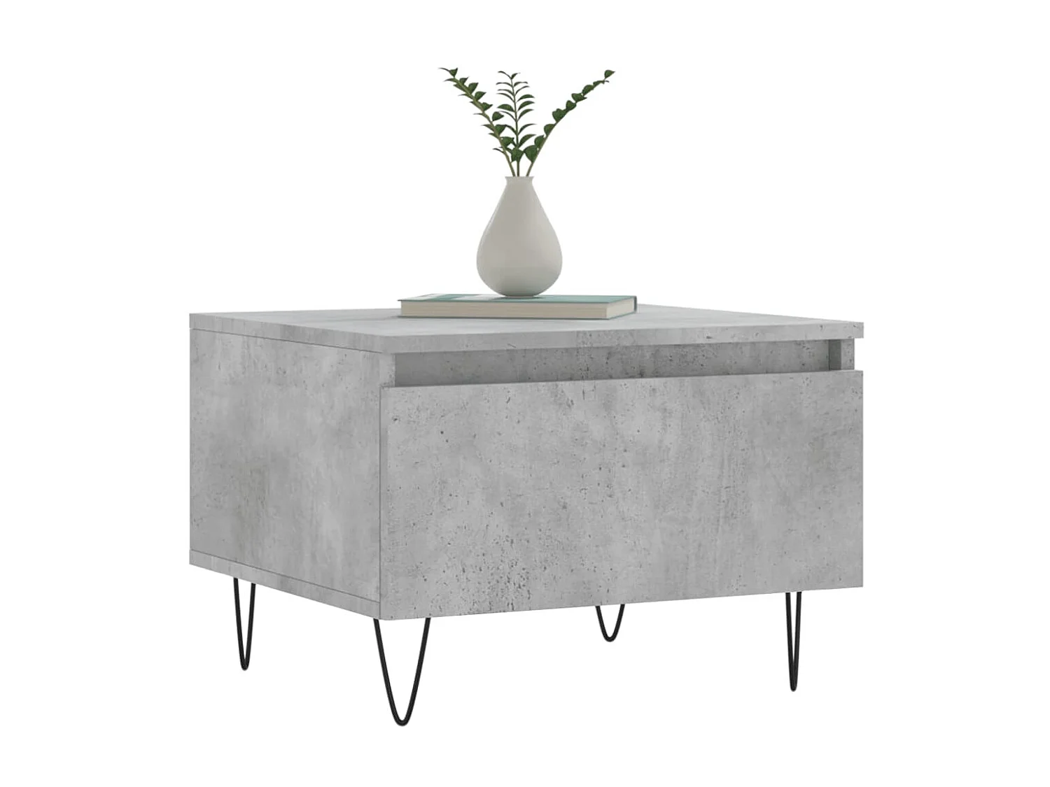 2er-Set Couchtische Beistelltisch Betongrau 50x46x35 cm Holzwerkstoff -MN89567