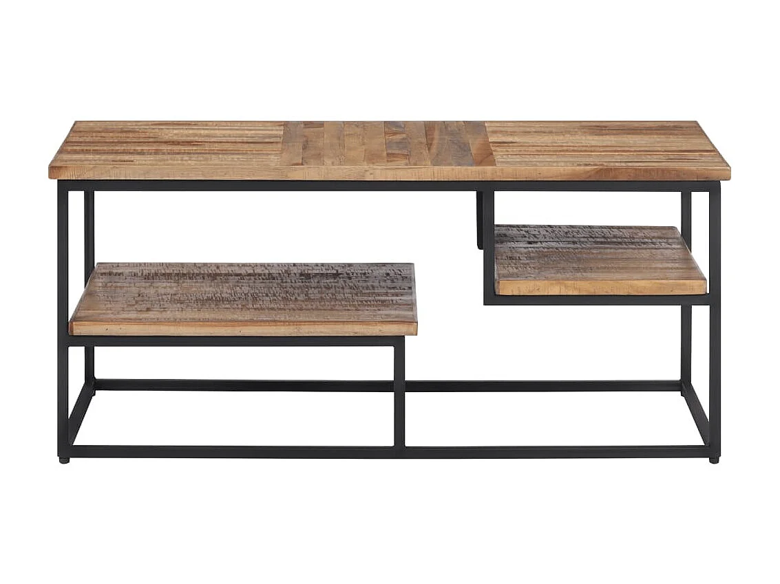 Couchtisch Beistelltisch 90x50x39 cm Recyceltes Massivholz Teak -MN23876