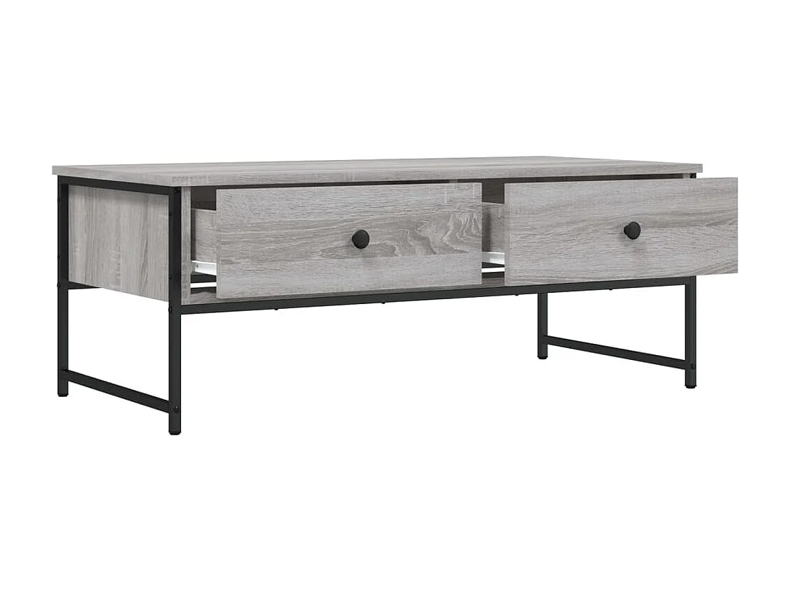Couchtisch Beistelltisch Grau Sonoma 101x49x39,5 cm Holzwerkstoff -MN18030