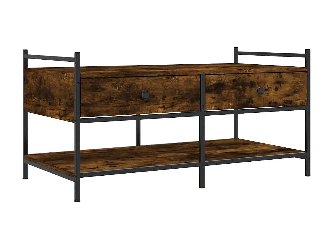 Couchtisch Beistelltisch Räuchereiche 99x50x50 cm Holzwerkstoff -MN16441