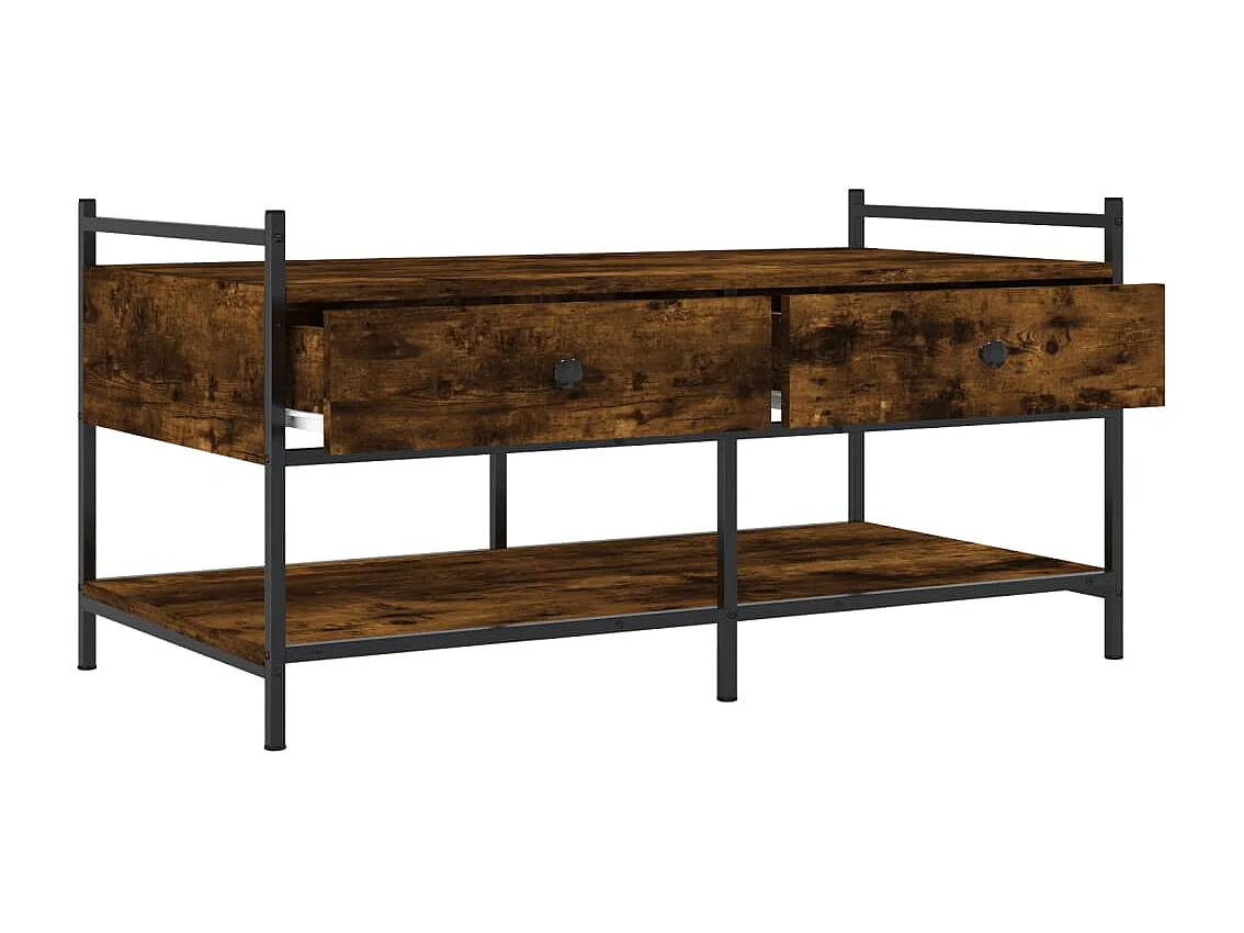 Couchtisch Beistelltisch Räuchereiche 99x50x50 cm Holzwerkstoff -MN16441