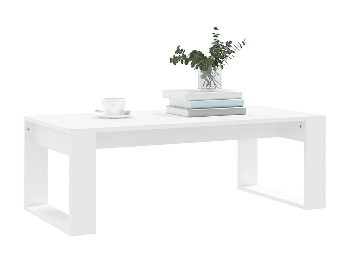 Couchtisch Beistelltisch Weiß 102x50x35 cm Holzwerkstoff -MN48970