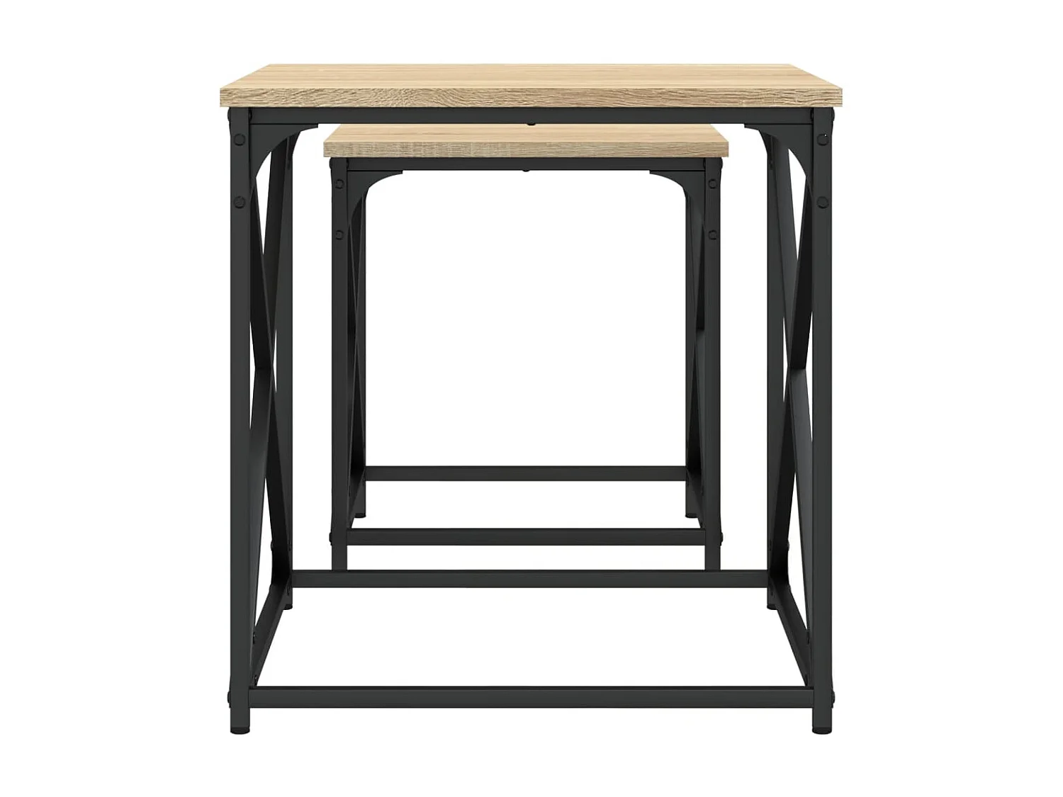 2er-Set Satztische Couchtische Sonoma-Eiche Holzwerkstoff -MN18192