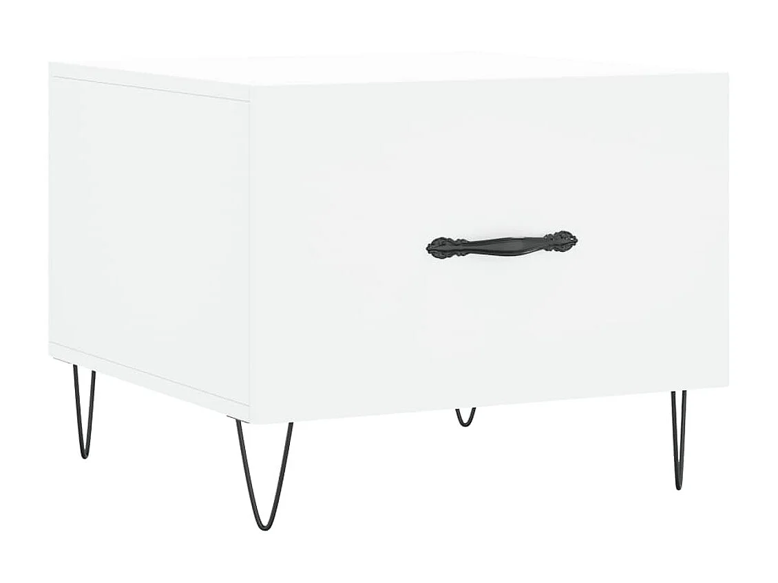 2er-Set Couchtische Beistelltisch Weiß 50x50x40 cm Holzwerkstoff -MN82407