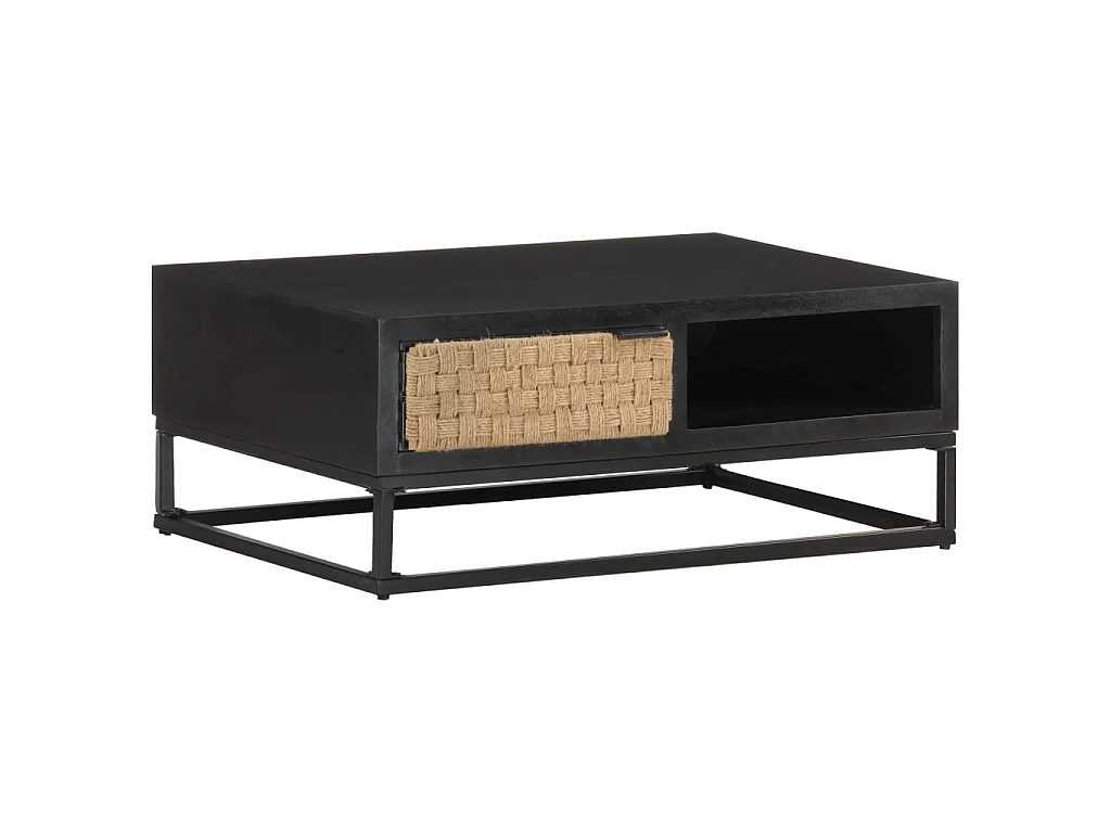 Couchtisch Beistelltisch 90x60x35 cm Mango Massivholz -MN74597