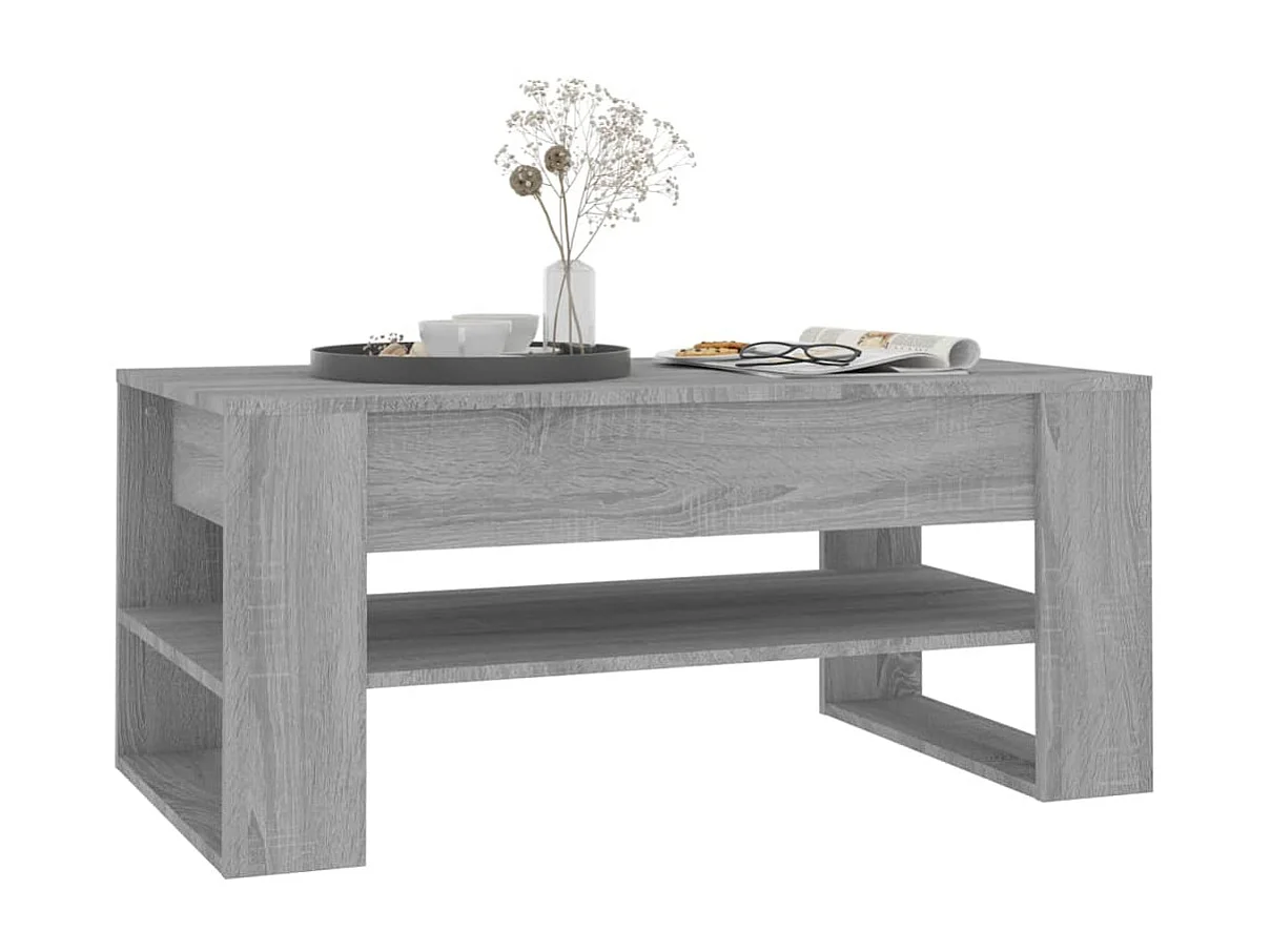 Couchtisch Beistelltisch Grau Sonoma 102x55x45 cm Holzwerkstoff -MN88013