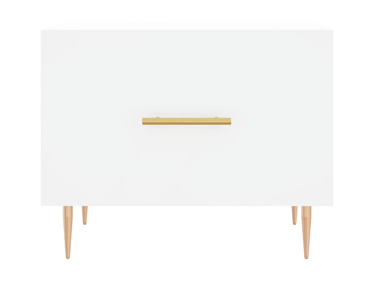 Couchtisch Beistelltisch Weiß 50x50x40 cm Holzwerkstoff -MN89926