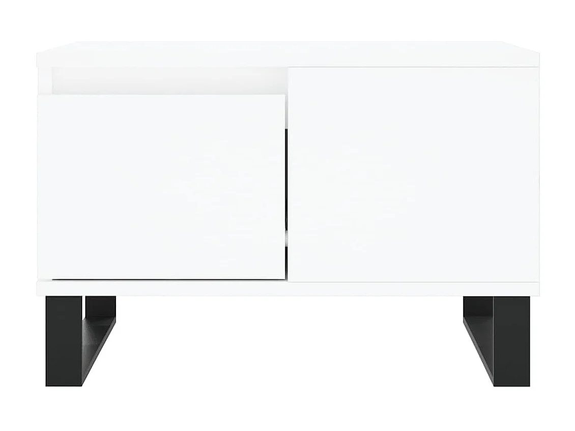 Couchtisch Beistelltisch Weiß 55x55x36,5 cm Holzwerkstoff -MN14024