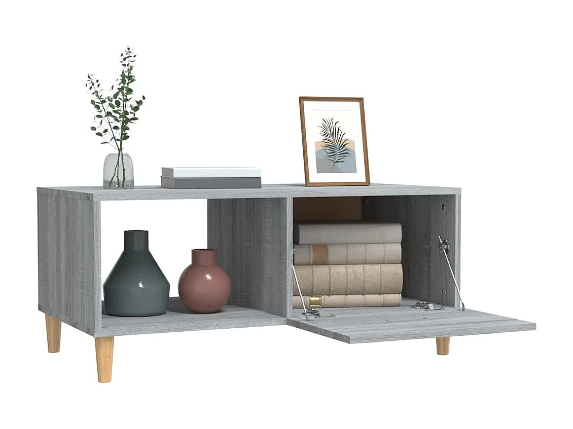 Couchtisch Beistelltisch Grau Sonoma 89,5x50x40 cm Holzwerkstoff -MN99028