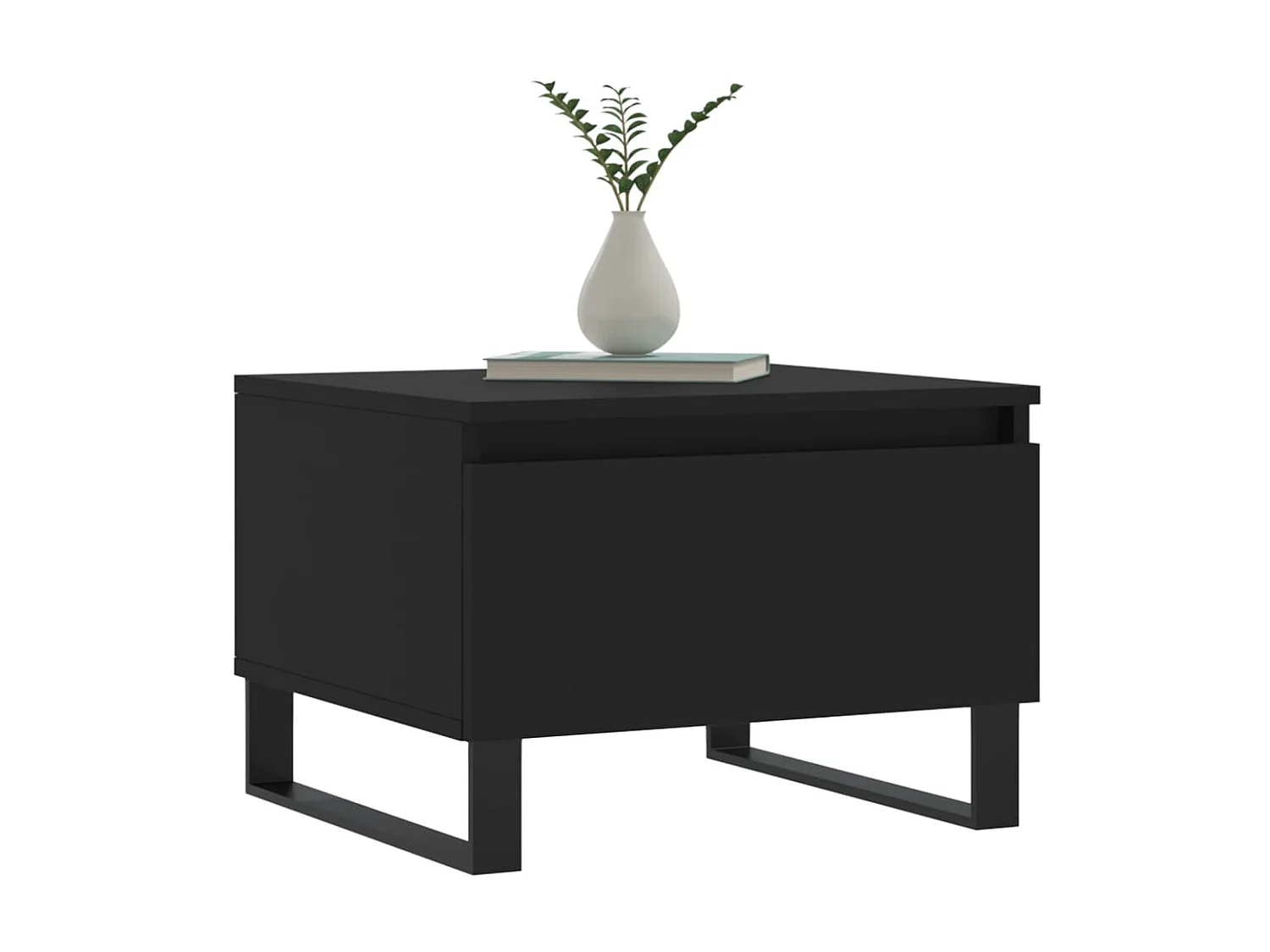 2er-Set Couchtische Beistelltisch Schwarz 50x46x35 cm Holzwerkstoff -MN25697