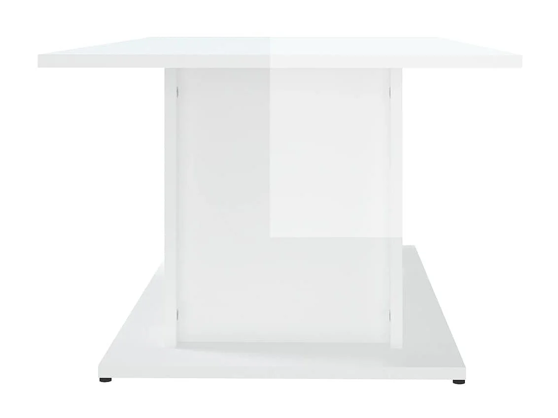Couchtisch Beistelltisch Hochglanz-Weiß 102x55,5x40 cm Holzwerkstoff -MN14616