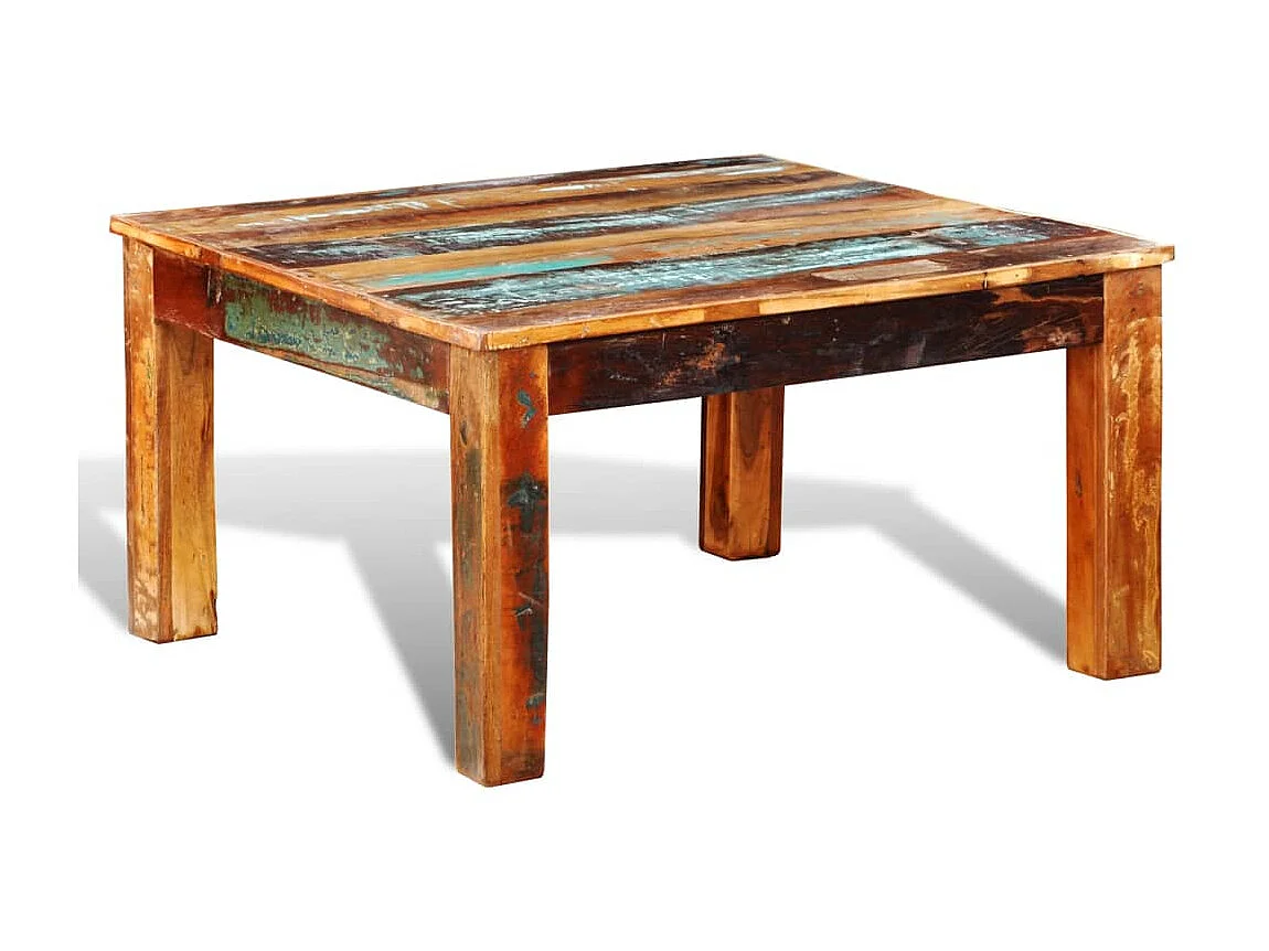 Couchtisch Beistelltisch Quadratisch Altholz -MN17702