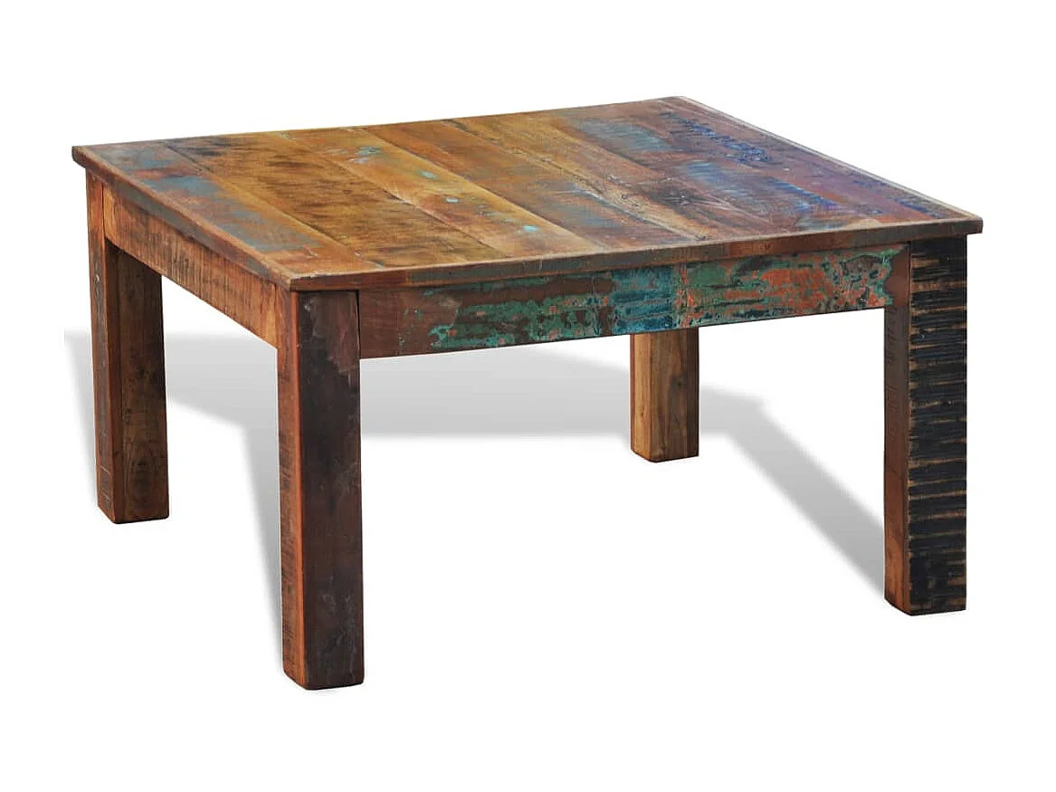 Couchtisch Beistelltisch Quadratisch Altholz -MN17702