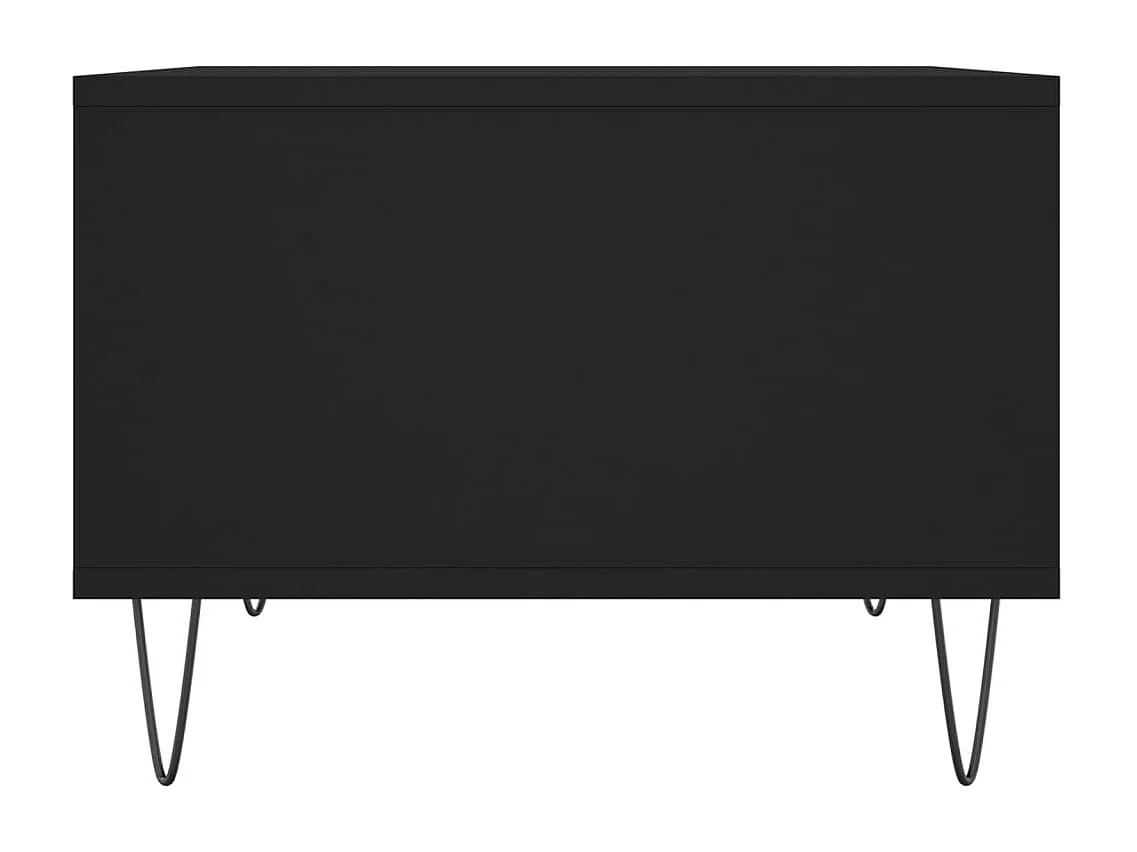 Couchtisch Beistelltisch Schwarz 60x50x36,5 cm Holzwerkstoff -MN59027