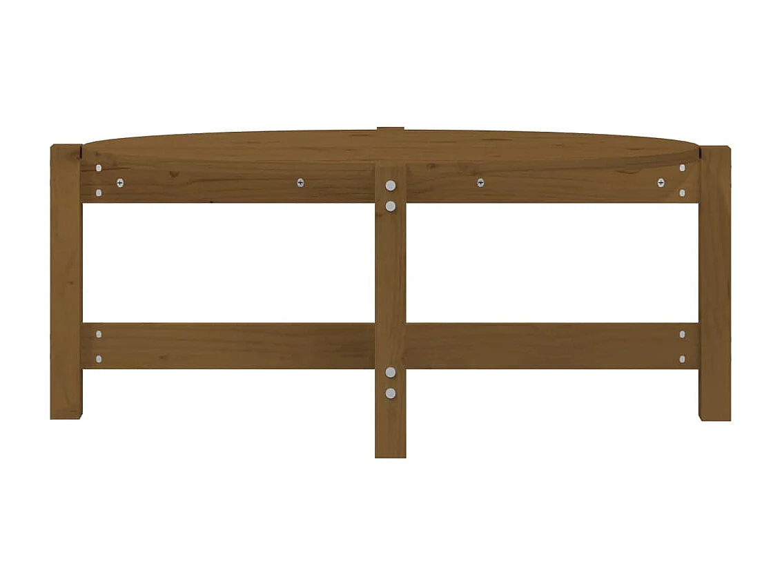 Couchtisch Beistelltisch Honigbraun 87x48x35 cm Massivholz Kiefer -MN93810