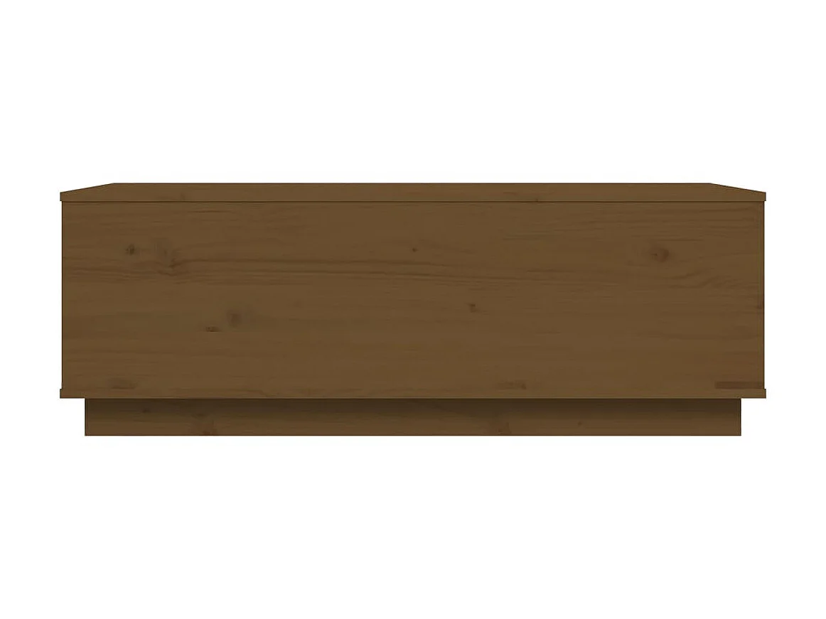 Couchtisch Beistelltisch Honigbraun 100x50x35 cm Massivholz Kiefer -MN31074