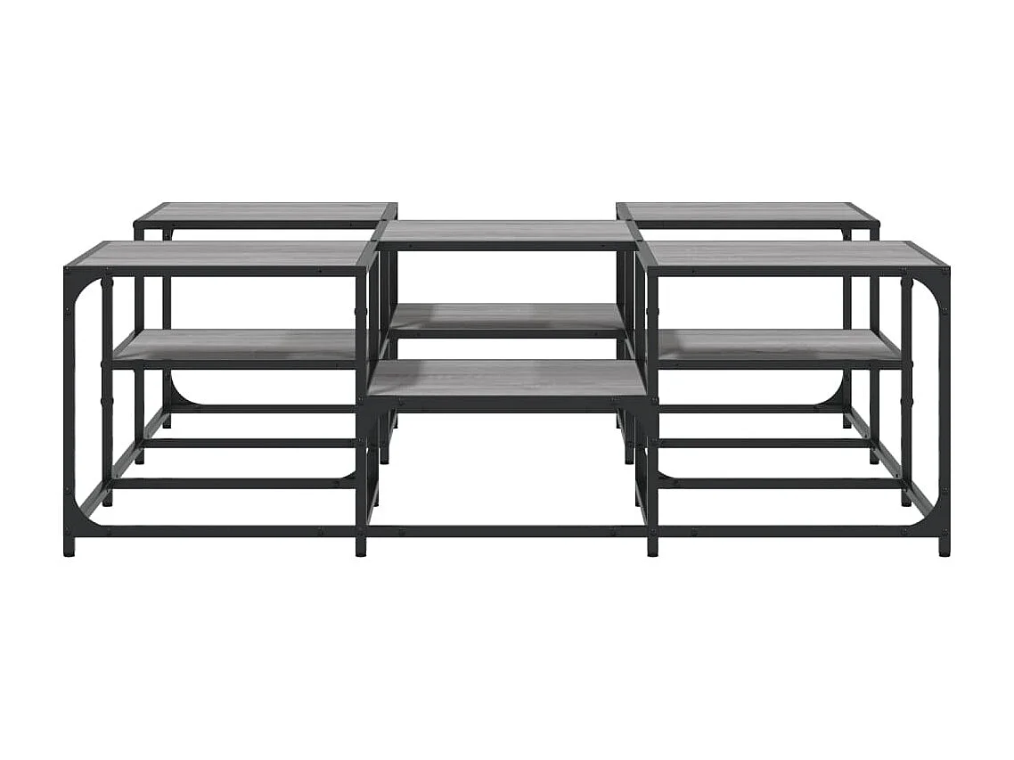 Couchtisch Beistelltisch Grau Sonoma 121x121x40 cm Holzwerkstoff -MN42038