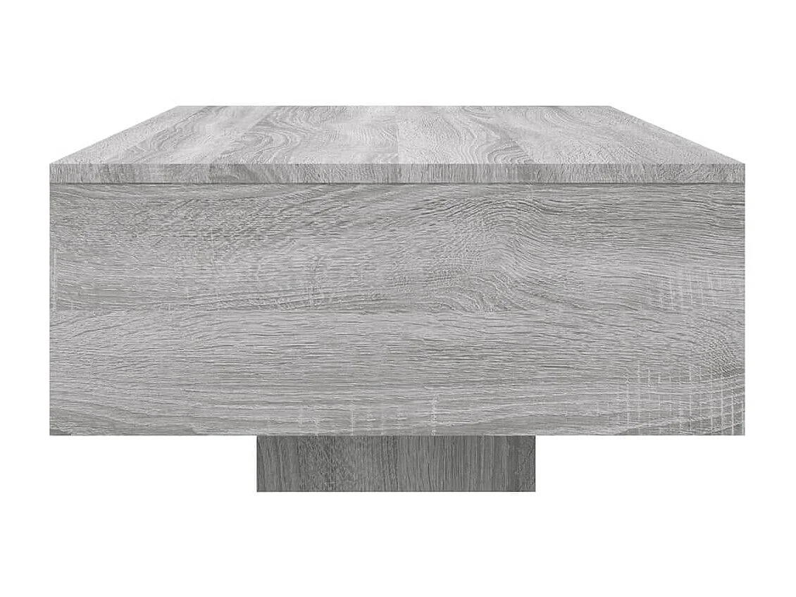 Couchtisch Beistelltisch mit LED-Leuchten Grau Sonoma 85x55x31 cm -MN29083