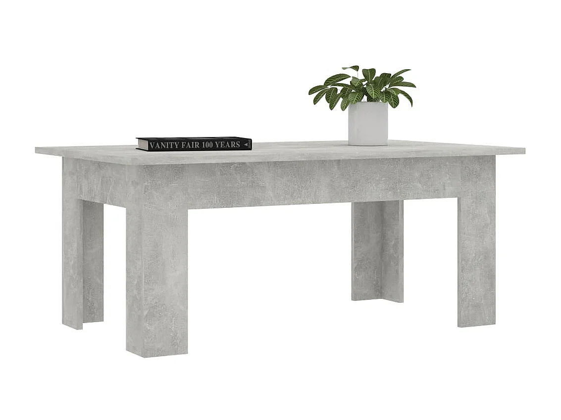Couchtisch Beistelltisch Betongrau 100x60x42 cm Holzwerkstoff -MN53049