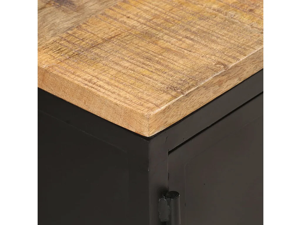 Couchtisch Beistelltisch 90x50x37 cm Raues Mango-Massivholz -MN10259