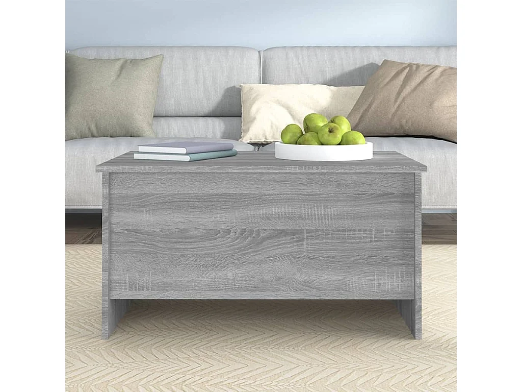 Couchtisch Beistelltisch Grau Sonoma 80x55,5x41,5 cm Holzwerkstoff -MN37805