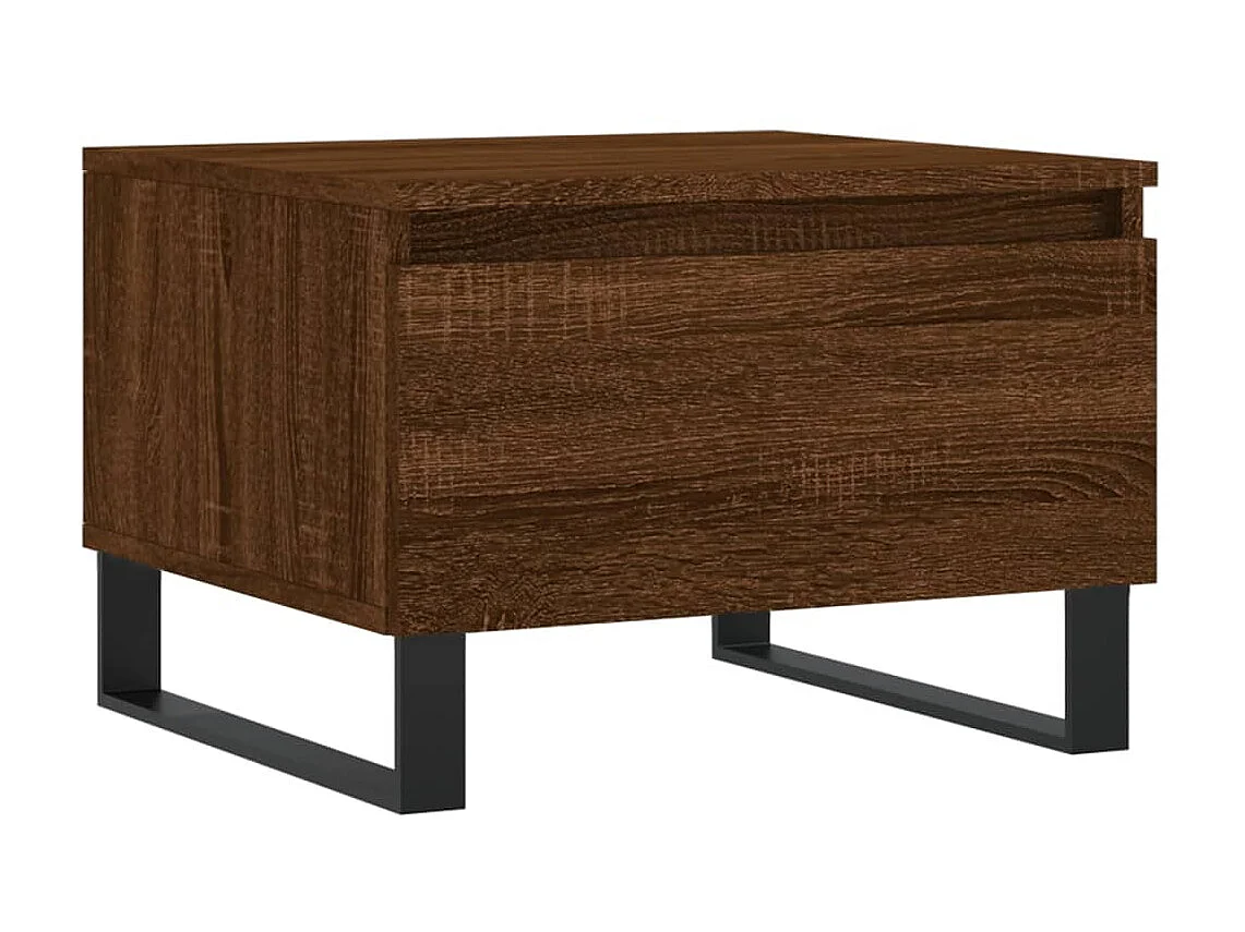 2er-Set Couchtische Beistelltisch Braun Eichen-Optik 50x46x35 cm Holzwerkstoff -MN40574