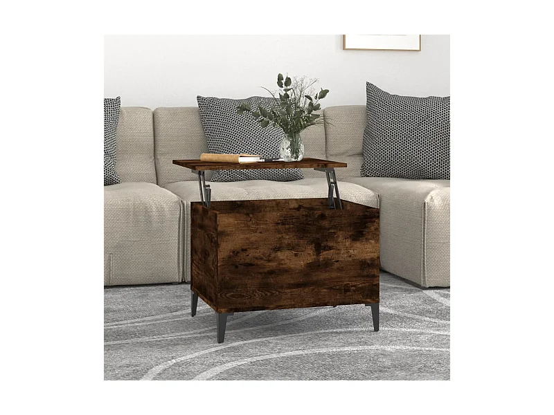 Couchtisch Beistelltisch Räuchereiche 60x44,5x45 cm Holzwerkstoff -MN12602