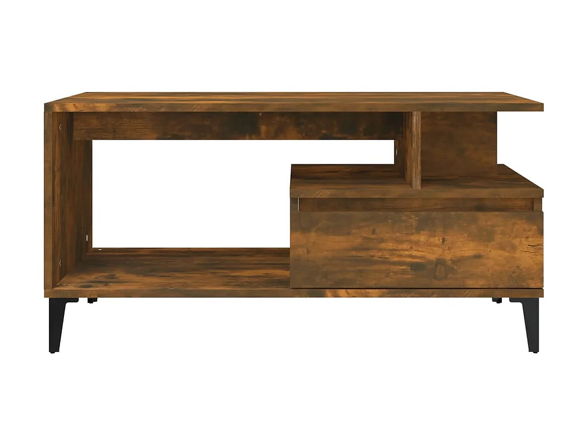 Couchtisch Beistelltisch Räuchereiche 90x49x45 cm Holzwerkstoff -MN79854