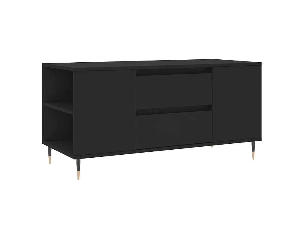 Couchtisch Beistelltisch Schwarz 102x44,5x50 cm Holzwerkstoff -MN48032