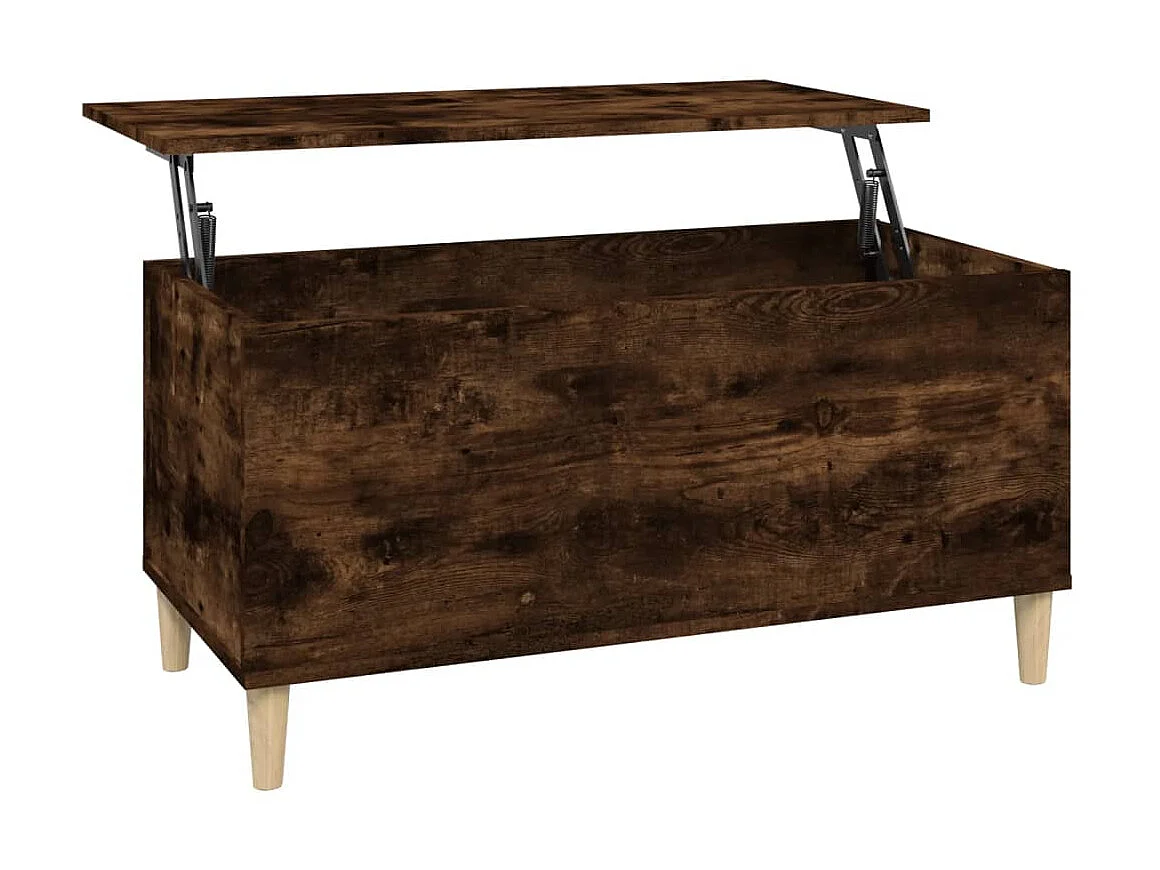 Couchtisch Beistelltisch Räuchereiche 90x44,5x45 cm Holzwerkstoff -MN89244