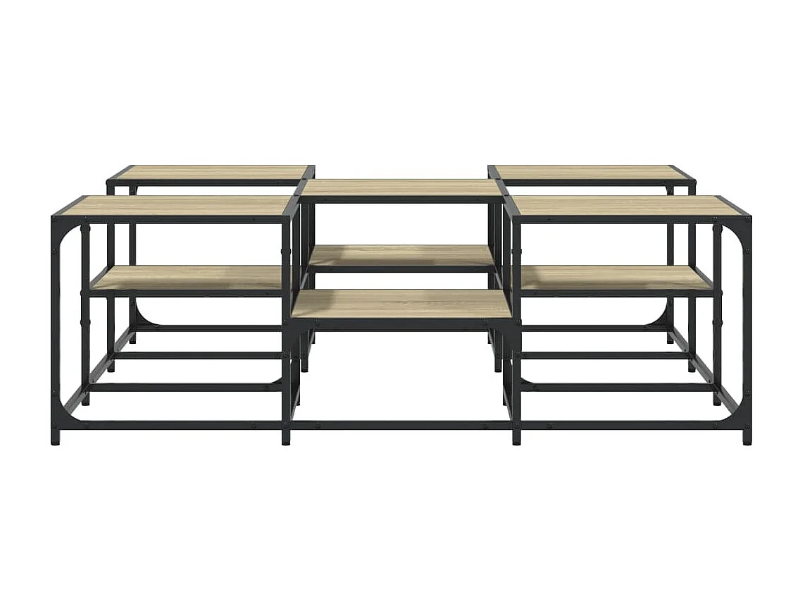 Couchtisch Beistelltisch Sonoma-Eiche 121x121x40 cm Holzwerkstoff -MN20418