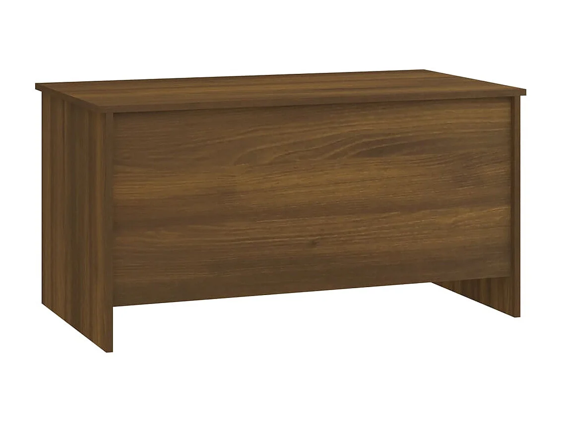 Couchtisch Braun Beistelltisch Eichen-Optik 102x55,5x52,5 cm Holzwerkstoff -MN67715