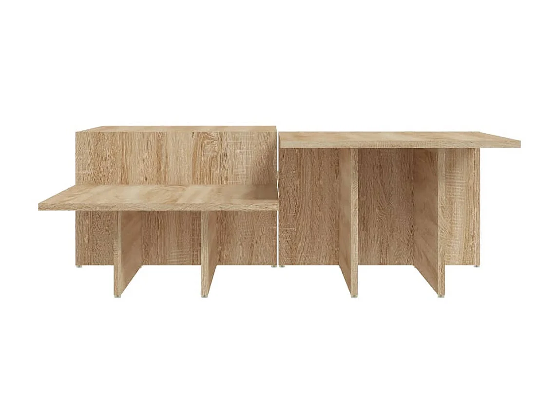 2er-Set Couchtische Beistelltisch Sonoma-Eiche Holzwerkstoff -MN67639