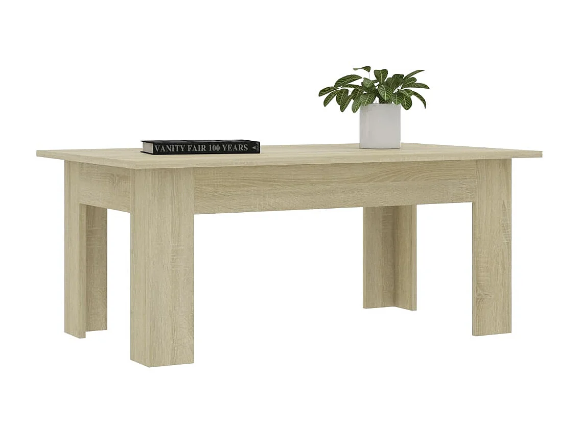 Couchtisch Beistelltisch Sonoma-Eiche 100x60x42 cm Holzwerkstoff -MN73266