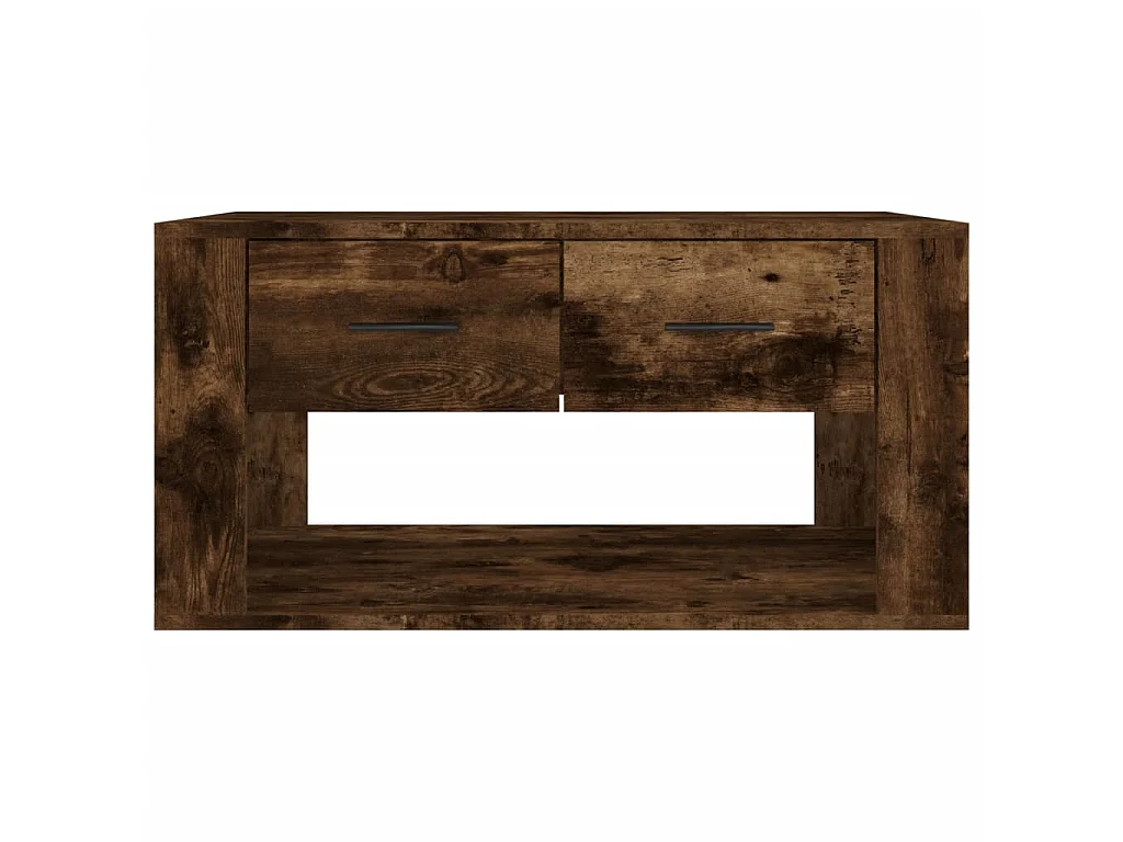 Couchtisch Beistelltisch Räuchereiche 80x50x40 cm Holzwerkstoff -MN96823