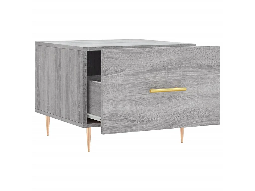 Couchtisch Beistelltisch Grau Sonoma 50x50x40 cm Holzwerkstoff -MN45848