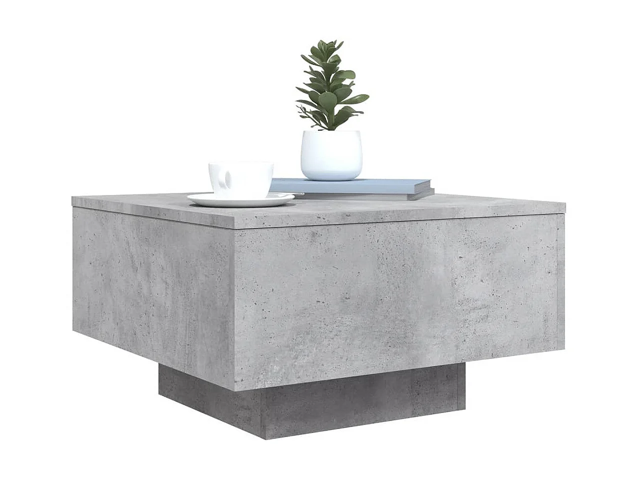 Couchtisch Beistelltisch Betongrau 55x55x31 cm Holzwerkstoff -MN36515