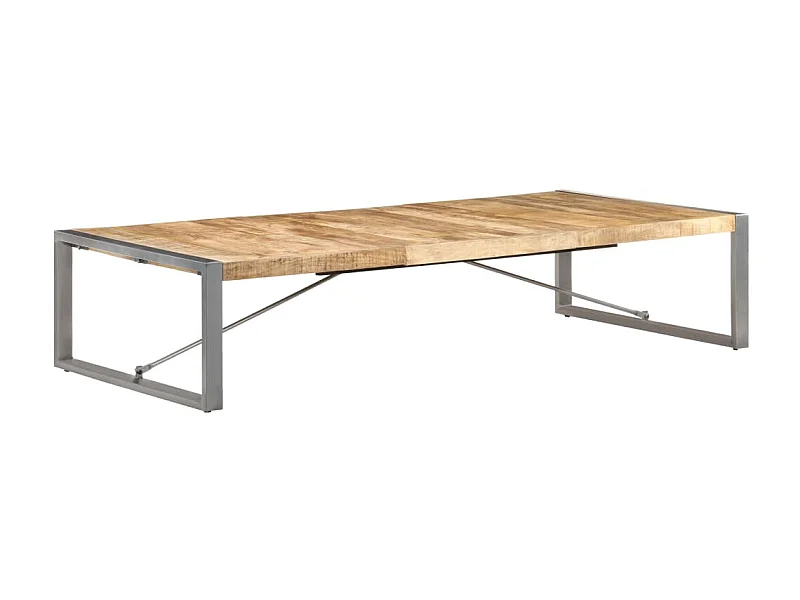 Couchtisch Beistelltisch 180x90x40 cm Raues Mangoholz -MN32570