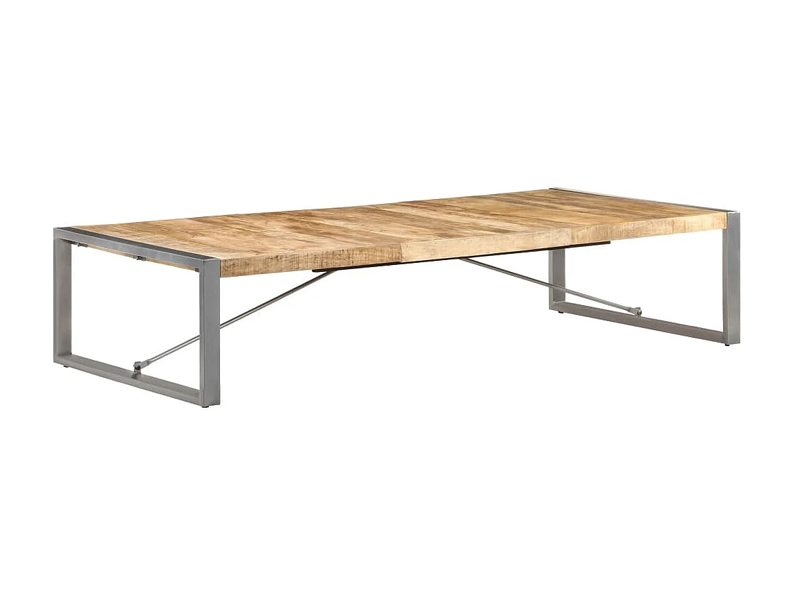 Couchtisch Beistelltisch 180x90x40 cm Raues Mangoholz -MN32570