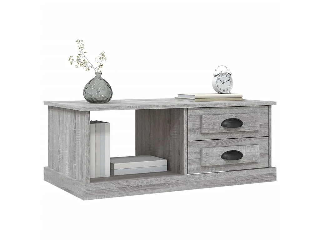 Couchtisch Beistelltisch Grau Sonoma 90x50x35 cm Holzwerkstoff -MN29359