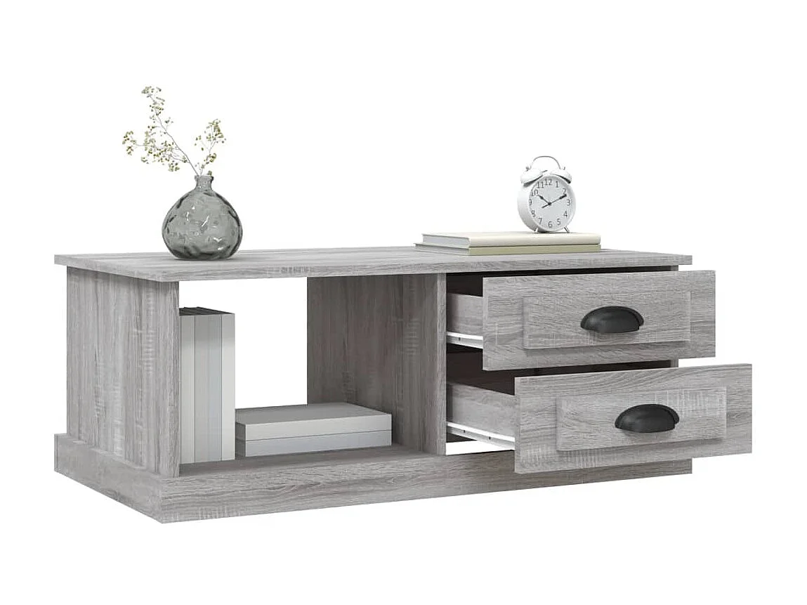 Couchtisch Beistelltisch Grau Sonoma 90x50x35 cm Holzwerkstoff -MN29359
