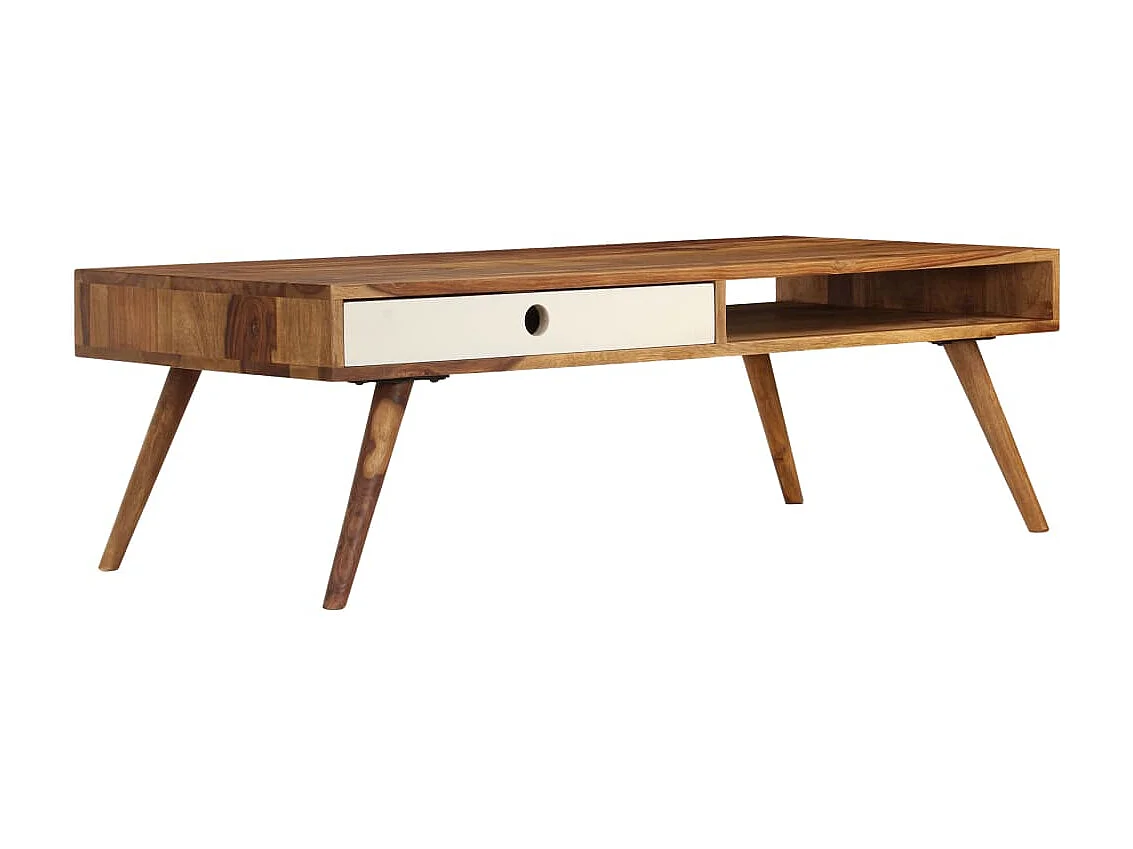 Couchtisch Beistelltisch 110 x 50 x 35 cm Massivholz -MN67785