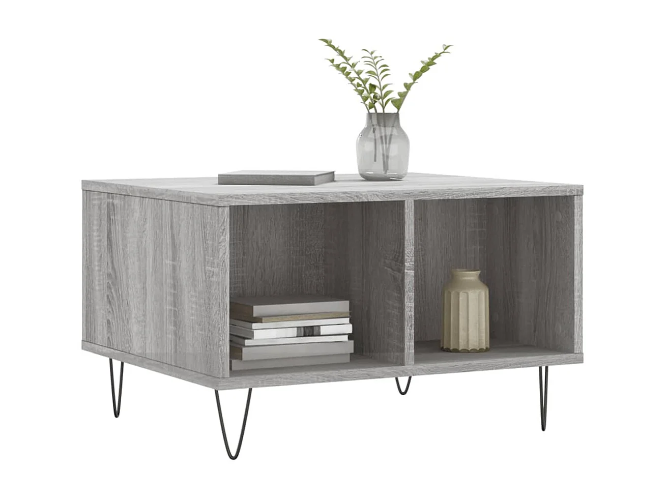 Couchtisch Beistelltisch Grau Sonoma 60x50x36,5 cm Holzwerkstoff -MN23449