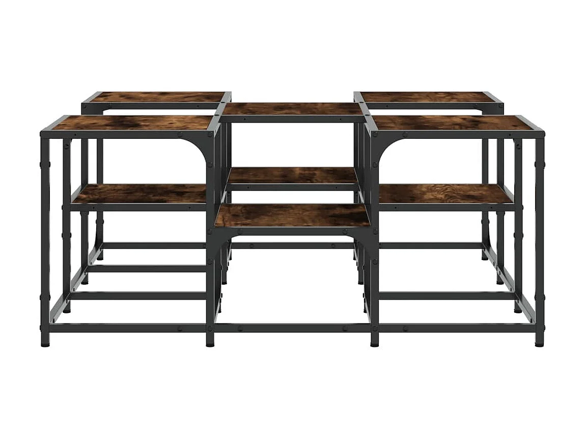 Couchtisch Beistelltisch Räuchereiche 91x91x40 cm Holzwerkstoff -MN41621