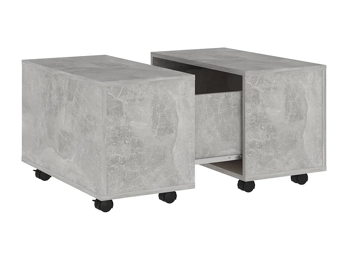 Couchtisch Beistelltisch Betongrau 60x60x38 cm Holzwerkstoff -MN37298