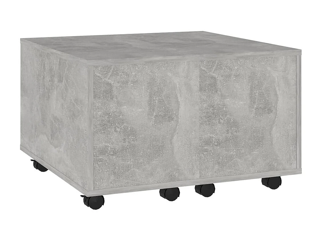 Couchtisch Beistelltisch Betongrau 60x60x38 cm Holzwerkstoff -MN37298