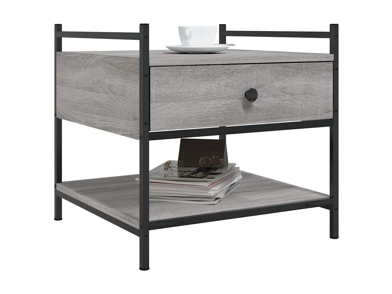 Couchtisch Beistelltisch Grau Sonoma 50x50x50 cm Holzwerkstoff -MN30887